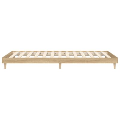 vidaXL Cadre de lit sans matelas chêne sonoma 90x200 cm