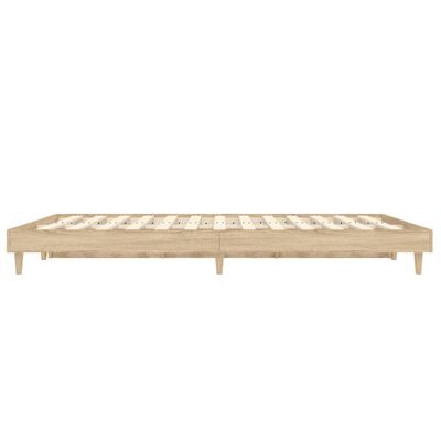 vidaXL Cadre de lit sans matelas chêne sonoma 120x190 cm