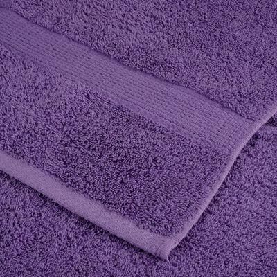 vidaXL Serviettes de visage de qualité supérieure SOLUND 2 pcs violet