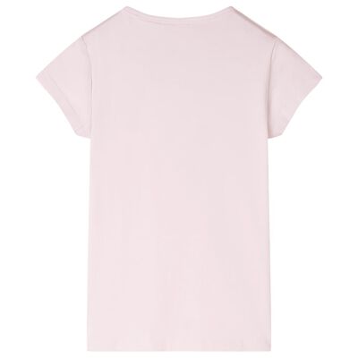 T-shirt pour enfants rose pâle 128