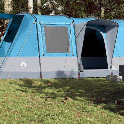 vidaXL Tente de camping tunnel 4 personnes bleu imperméable