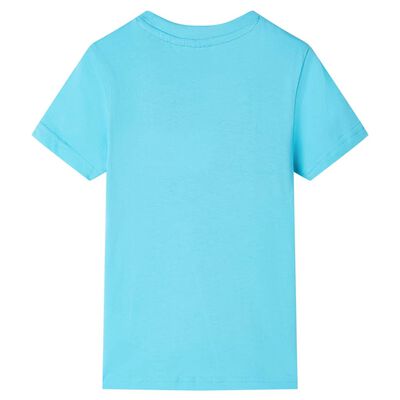 T-shirt pour enfants avec manches courtes aqua 104