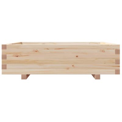 vidaXL Jardinière 90x90x26,5 cm bois de pin massif