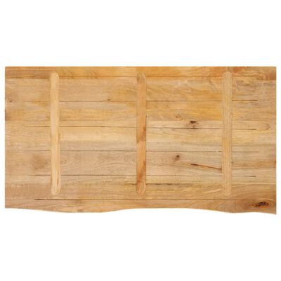 vidaXL Dessus de table à bord vivant 100x60x2,5cm bois massif manguier