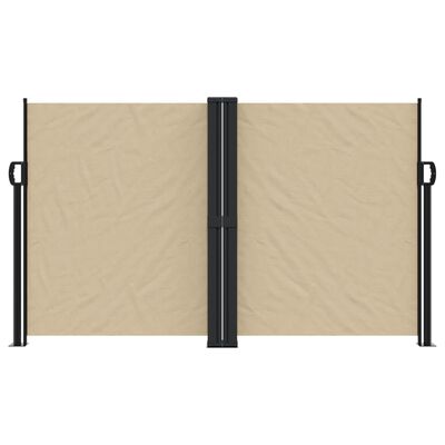 vidaXL Auvent latéral rétractable beige 140x1200 cm