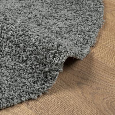 vidaXL Tapis shaggy PAMPLONA poils longs moderne vert Ø 160 cm