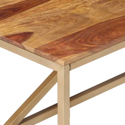 vidaXL Table d'appoint 60x60x40 cm Bois massif