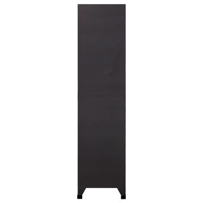 vidaXL Armoire à casiers Anthracite et rouge 90x45x180 cm Acier