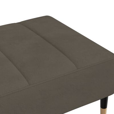 vidaXL Repose-pied Gris foncé 78x56x32 cm Velours