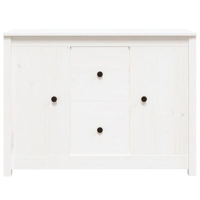 vidaXL Buffet Blanc 100x35x74 cm Bois massif de pin