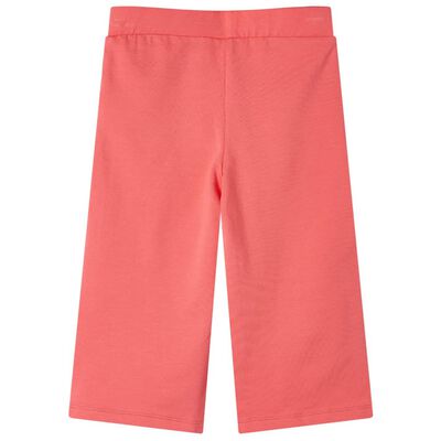 Pantalon à jambes larges pour enfants corail 104