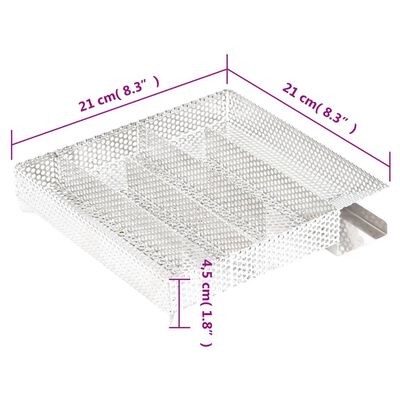 vidaXL Fumoir à four à BBQ générateur de fumée froide acier galvanisé