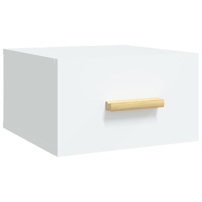 vidaXL Tables de chevet murales 2 pcs blanc 35x35x20 cm