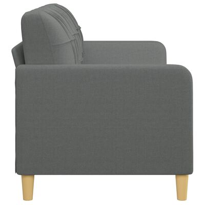 vidaXL Canapé à 3 places B-Stock gris foncé 180 cm tissu