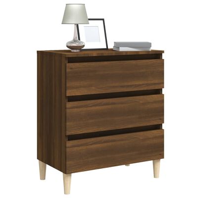 vidaXL Buffet Chêne marron 60x35x69 cm Bois d'ingénierie