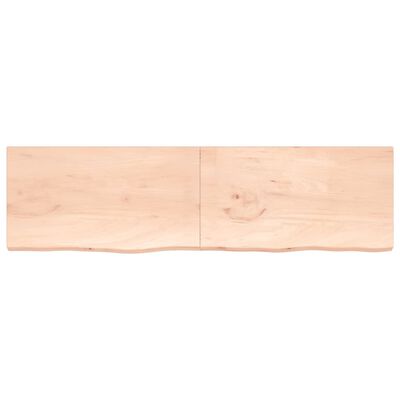 vidaXL Dessus de table 220x60x(2-4) cm bois de chêne massif non traité