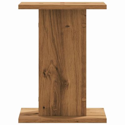 vidaXL Supports de haut-parleurs 2 pcs chêne artisanal bois ingénierie