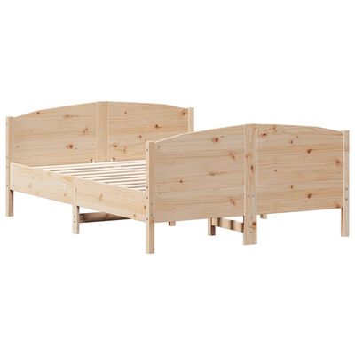 vidaXL Cadre de lit sans matelas 140x200 cm bois massif de pin