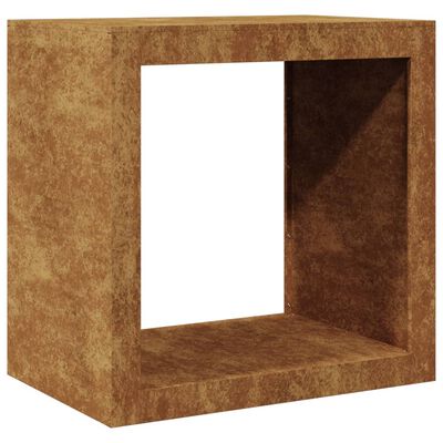 vidaXL Portant de bois de chauffage 60x40x60 cm acier corten