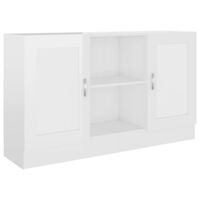 vidaXL Buffet Blanc brillant 120x30,5x70 cm Bois d'ingénierie