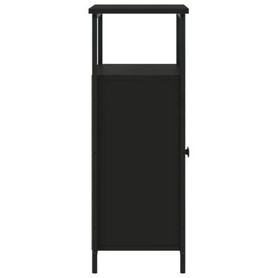 vidaXL Buffet noir 70x30x80 cm bois d'ingénierie