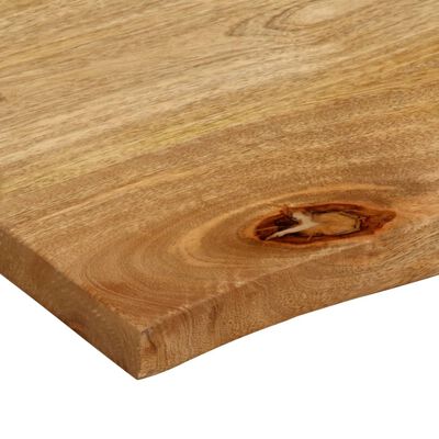 vidaXL Dessus de table à bord vivant 90x80x3,8 cm bois massif manguier