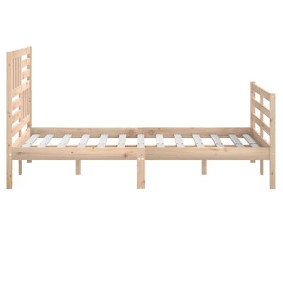 vidaXL Cadre de lit sans matelas 150x200 cm bois massif