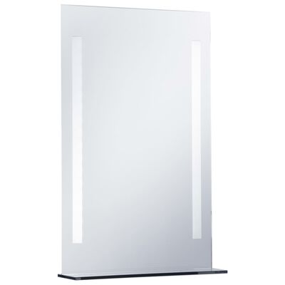 vidaXL Miroir mural à LED pour salle de bains avec étagère 60x80 cm