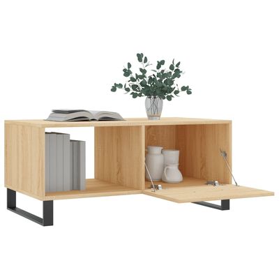 vidaXL Table basse chêne sonoma 90x50x40 cm bois d'ingénierie