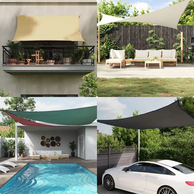 vidaXL Voile de parasol tissu oxford rectangulaire 2,5x5 m marron