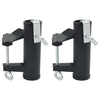 vidaXL Pinces à parasol pour balcon 2 pcs 25-38 mm acier