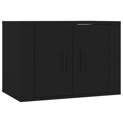 vidaXL Ensemble de meubles TV 4 pcs Noir Bois d'ingénierie