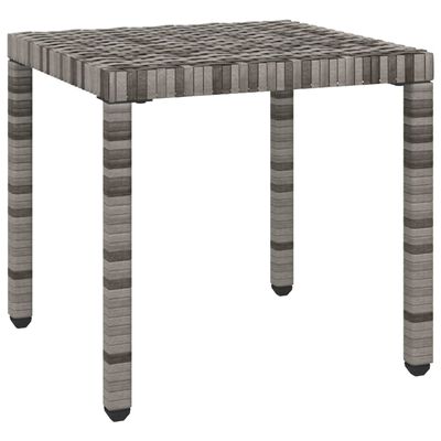 vidaXL Chaises longues 2 pcs avec table Résine tressée Gris