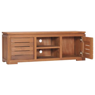 vidaXL Meuble TV 110x30x40 cm Bois de teck massif