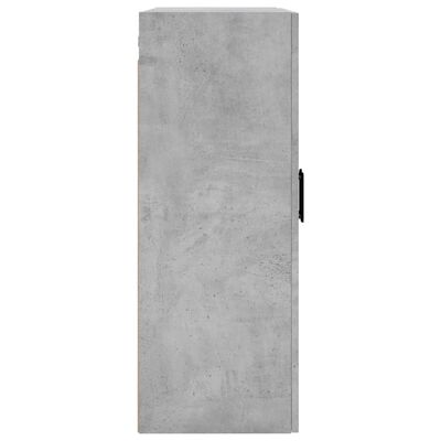 vidaXL Armoires murales 2 pcs gris béton 69,5x34x90 cm