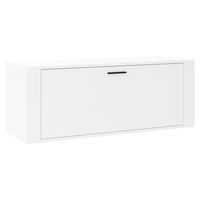 vidaXL Armoire à chaussures murale Blanc 100x35x38cm Bois d'ingénierie