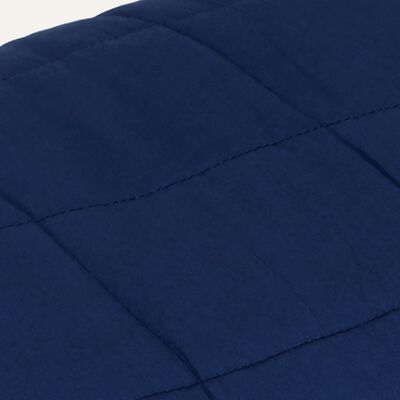 vidaXL Couverture lestée Bleu 137x200 cm 10 kg Tissu