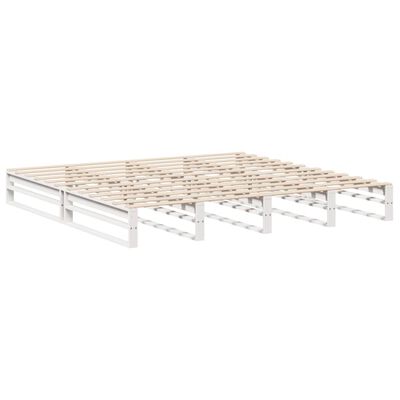 vidaXL Cadre de lit sans matelas blanc 180x200 cm bois massif de pin