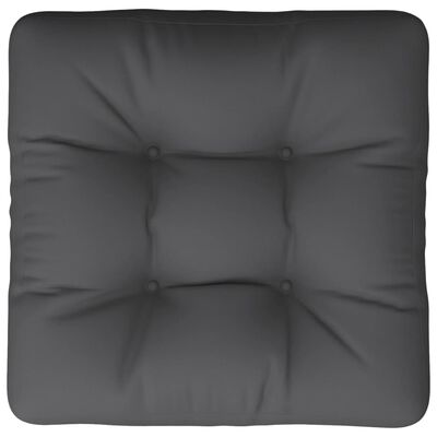 vidaXL Coussin de palette anthracite 58x58x10 cm tissu