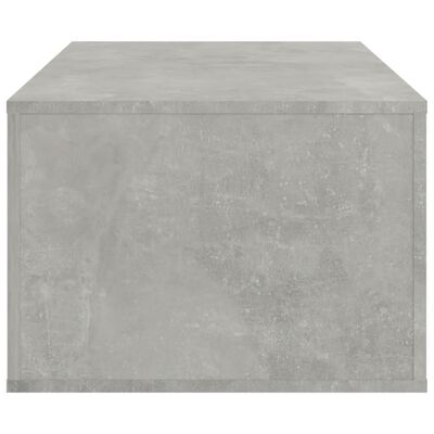 vidaXL Table basse Gris béton 100x50,5x35 cm Bois d'ingénierie