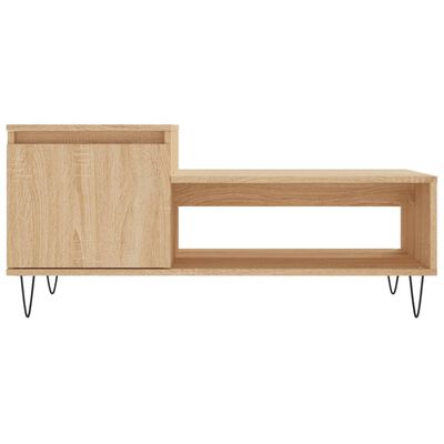 vidaXL Table basse Chêne sonoma 100x50x45 cm Bois d'ingénierie