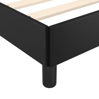 vidaXL Cadre de lit sans matelas noir 100x200 cm similicuir