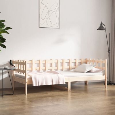 vidaXL Lit de jour sans matelas 90x200 cm bois de pin massif