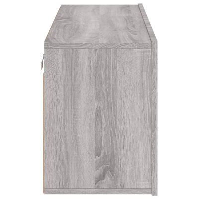 vidaXL Meuble TV mural sonoma gris 100x30x41 cm