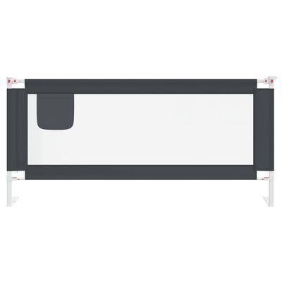 Vidaxl barrière de sécurité de lit d'enfant gris foncé 200x25 cm tissu  VIDAXL Pas Cher 