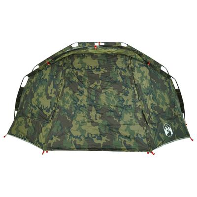 vidaXL Tente de pêche 5 personnes camouflage imperméable