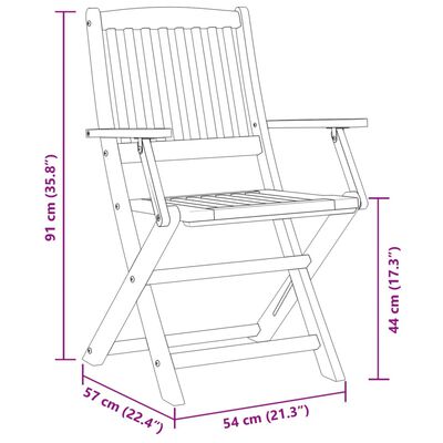 vidaXL Ensemble à manger de jardin 7 pcs bois massif d'acacia