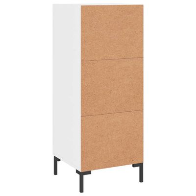 vidaXL Buffet Blanc brillant 34,5x34x90 cm Bois d'ingénierie