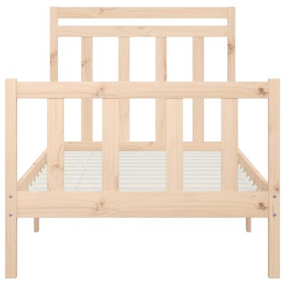 vidaXL Cadre de lit sans matelas bois de pin massif 90x200 cm