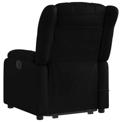 vidaXL Fauteuil inclinable de massage électrique noir similicuir